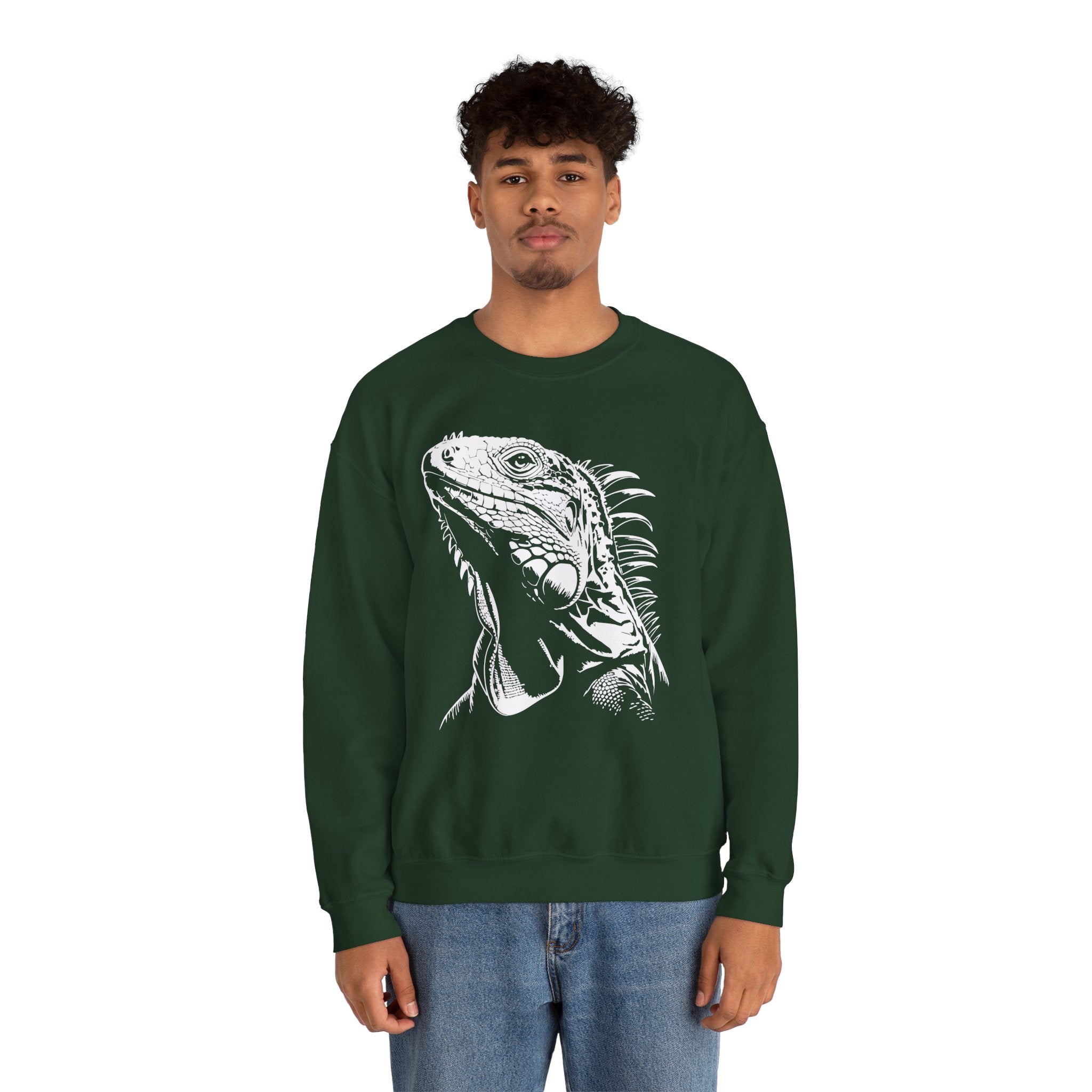 Iguana Line Art Sweatshirt - Iguana Lover Sweatshirt
