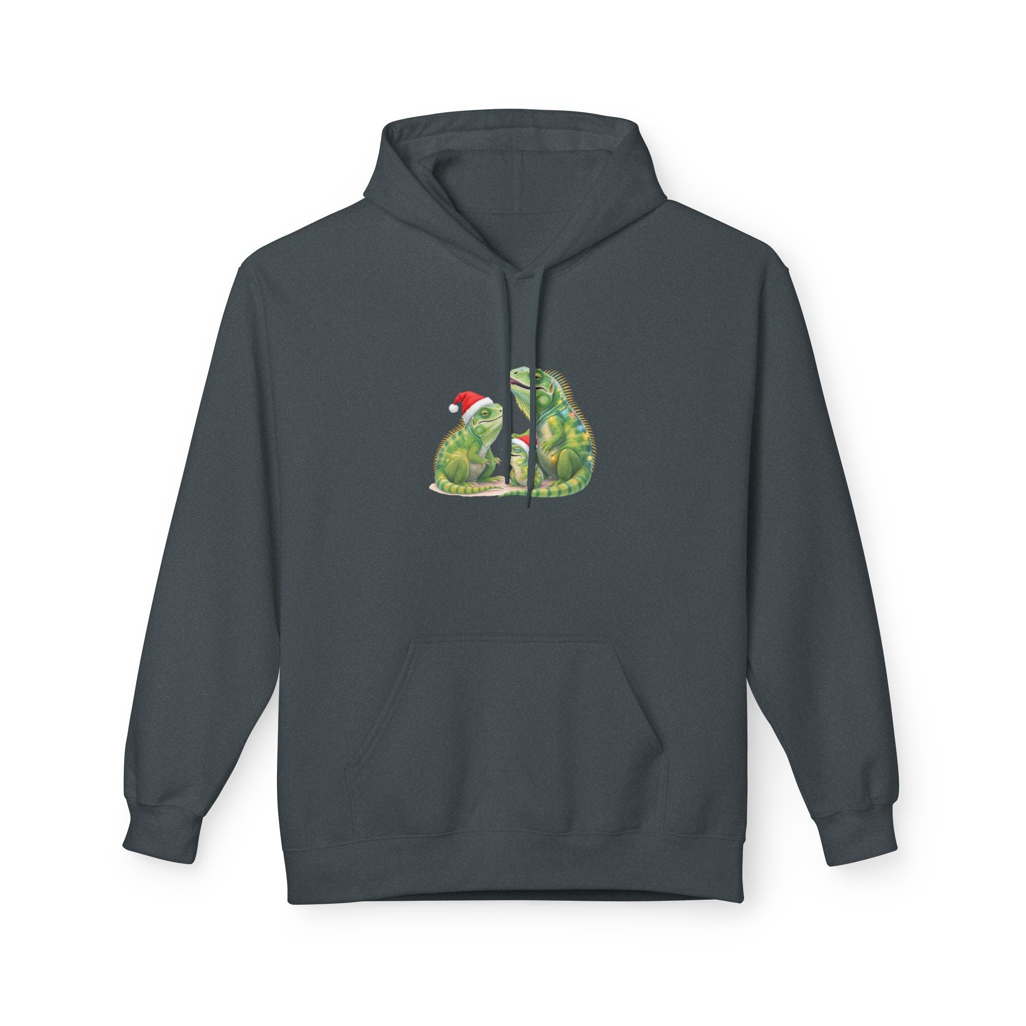 Iguana Family Christmas Hoodie — Reptile Lover Holiday Sweatshirt