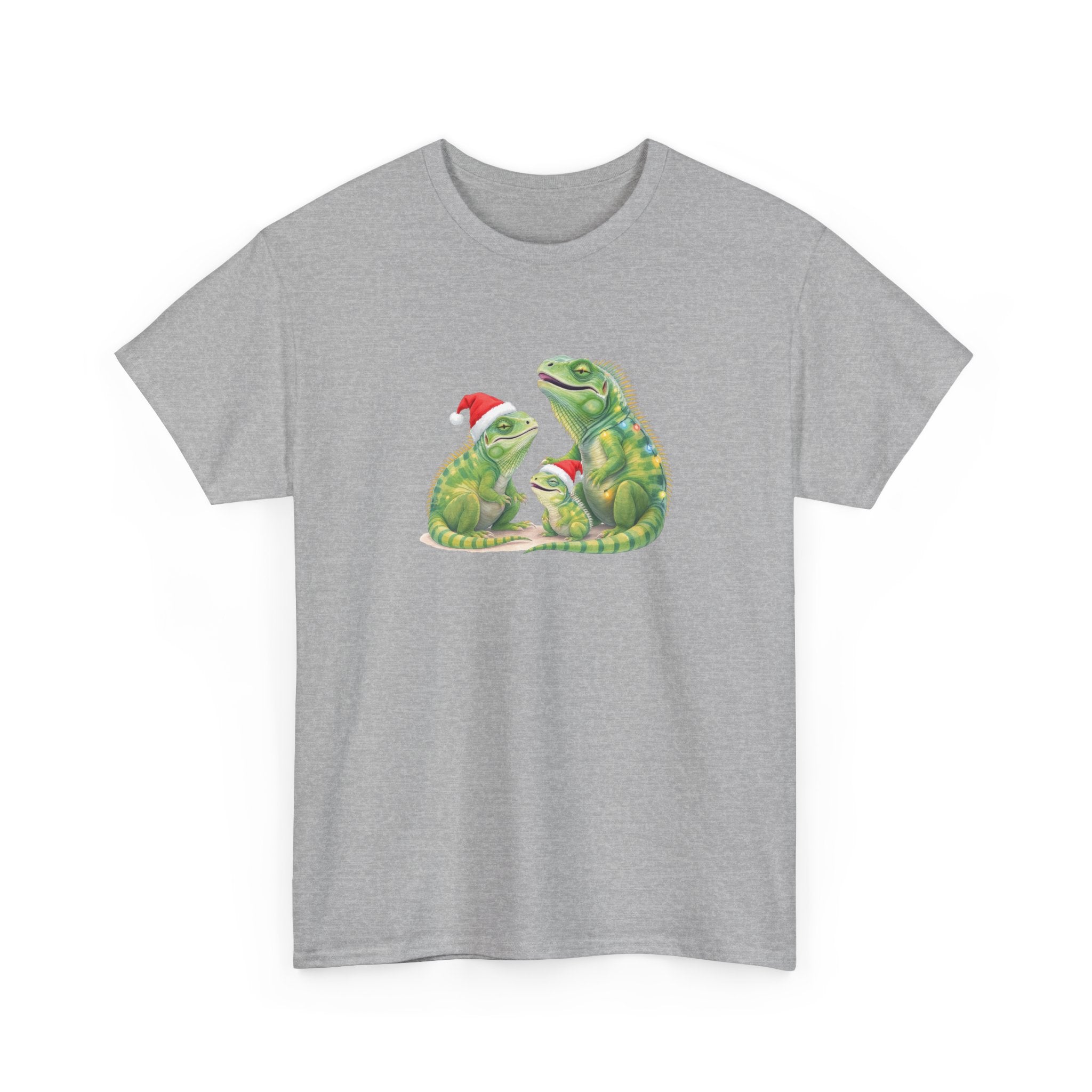 Iguana Famliy Christmas Tee