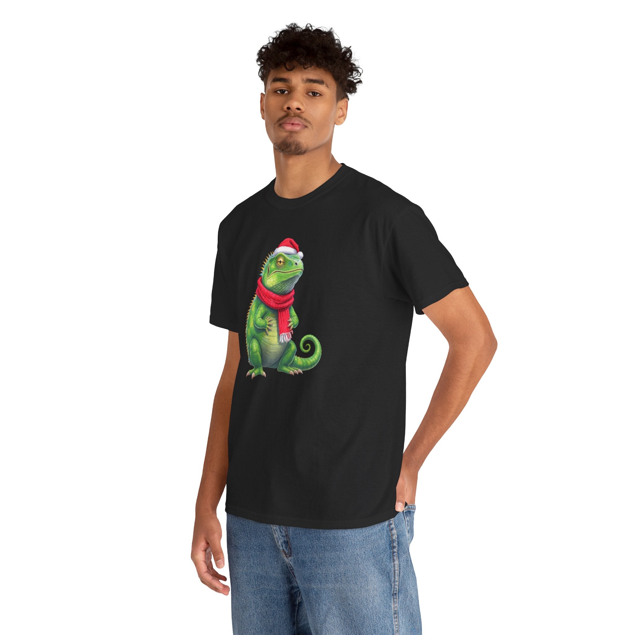 Iguana Christmas Tee — Festive Reptile Holiday Shirt