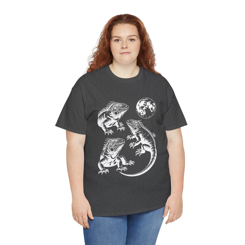 Iguana Line Art T-Shirt - Iguana Lover T-Shirt