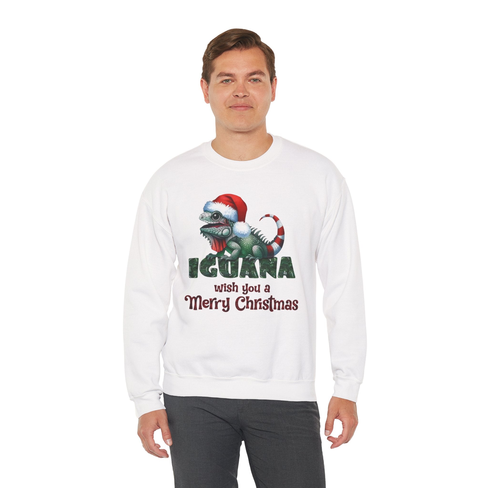 Iguana Wishes You a Merry Christmas Sweatshirt