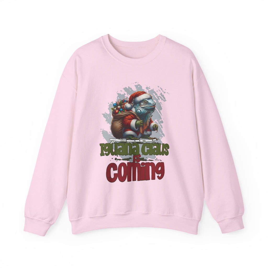 Iguana Santa Sweatshirt — Christmas Reptile Lover Holiday Sweatshirt