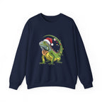 Sweatshirt - Iguana Wrapped in Christmas Lights Design