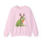 Iguana Reindeer Antlers Sweatshirt
