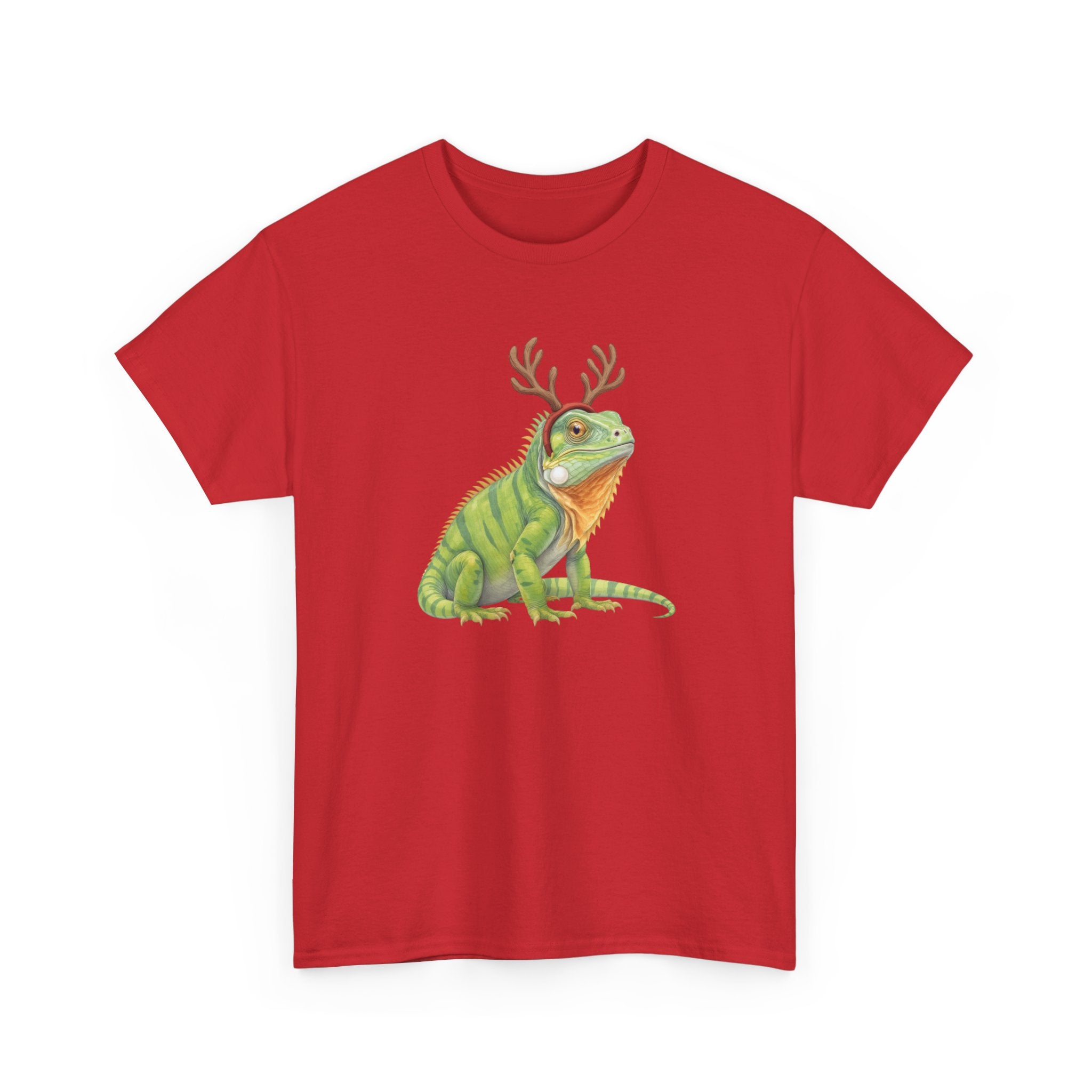 Iguana Reindeer Antlers Tee