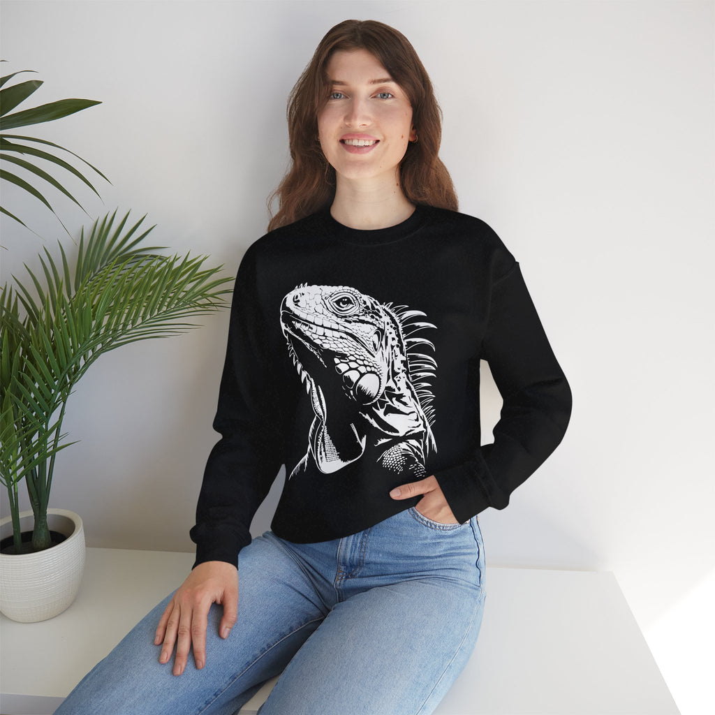 Iguana Line Art Sweatshirt - Iguana Lover Sweatshirt