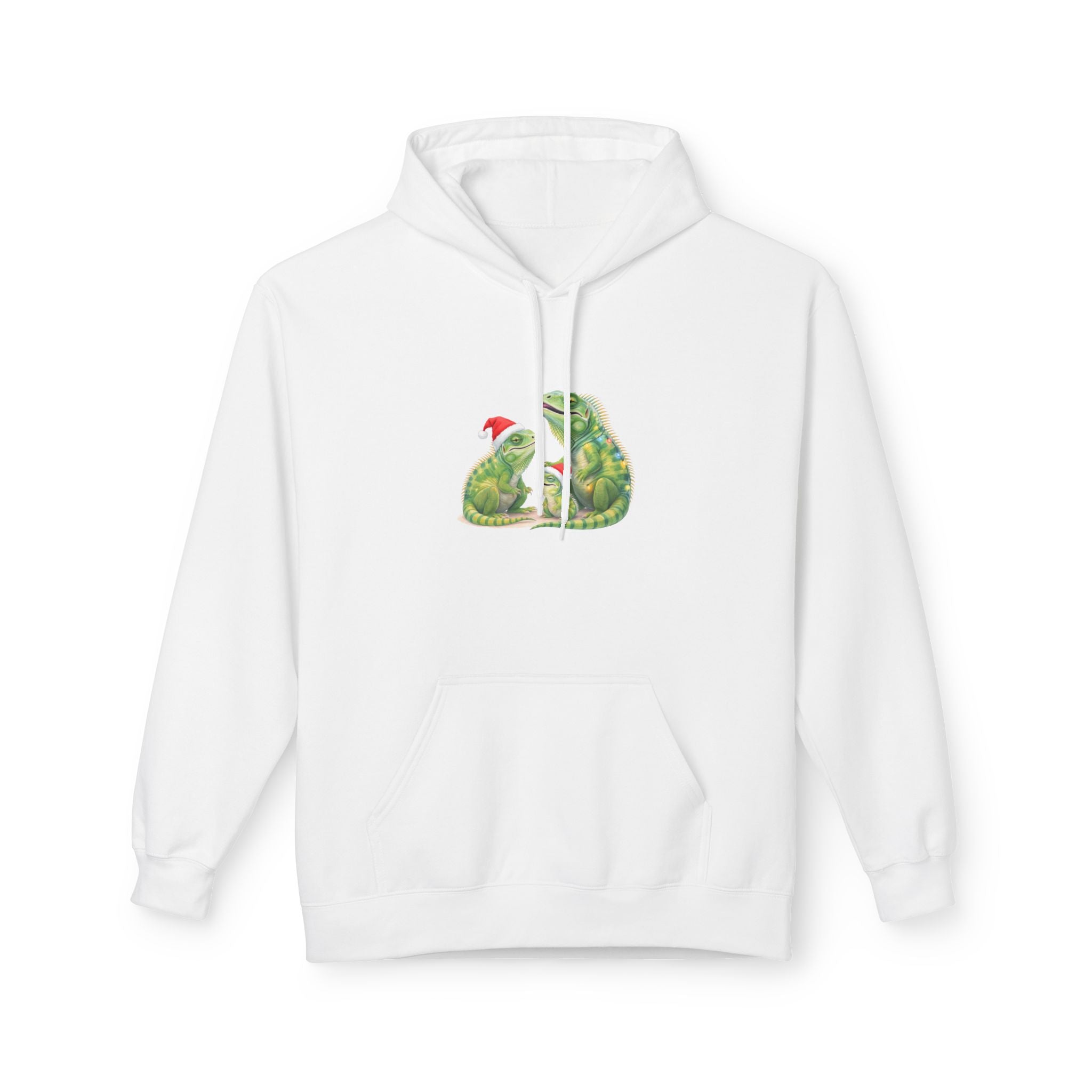 Iguana Family Christmas Hoodie — Reptile Lover Holiday Sweatshirt