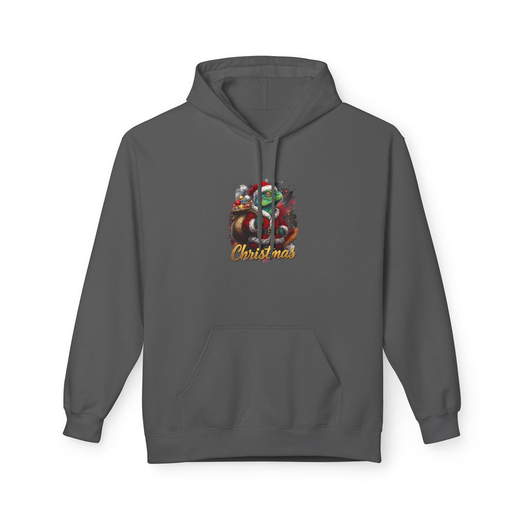 Iguana Santa Hoodie — Christmas Reptile Lover Holiday Sweatshirt