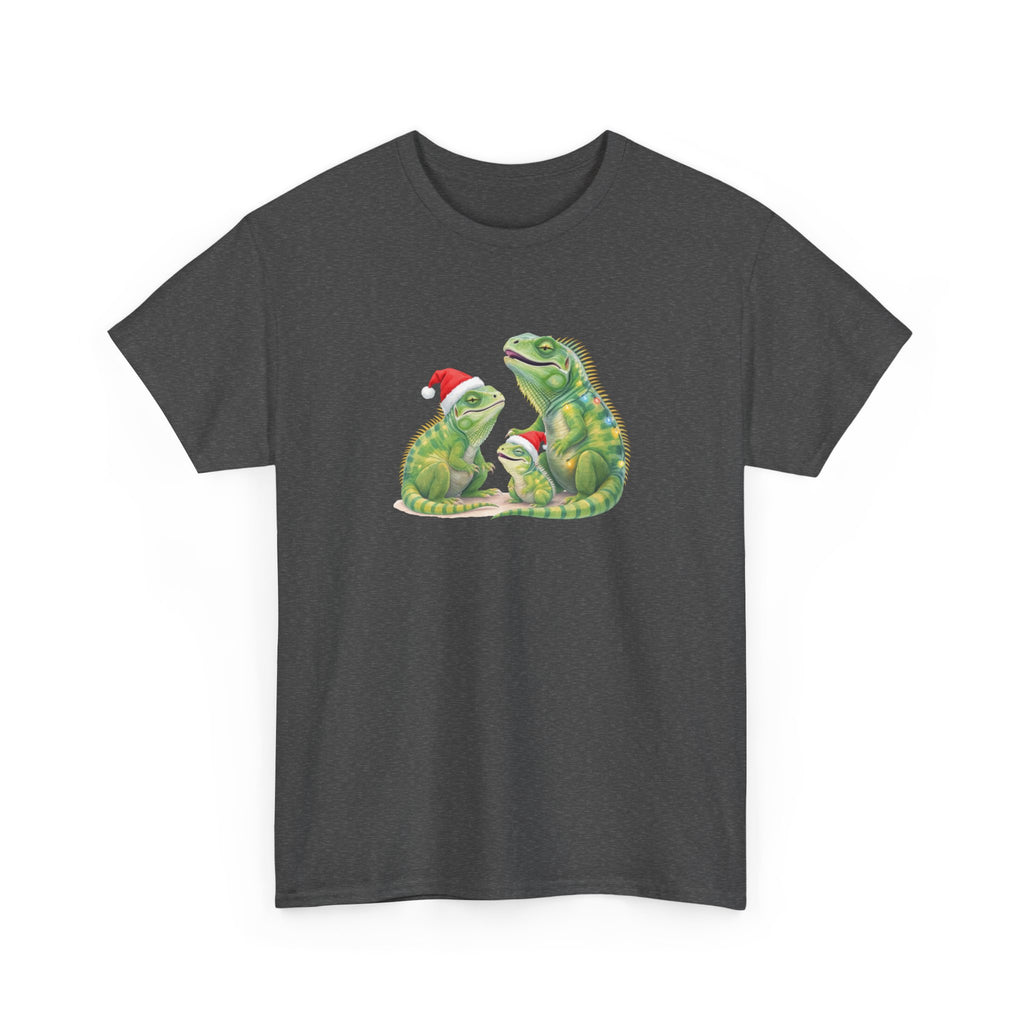 Iguana Famliy Christmas Tee