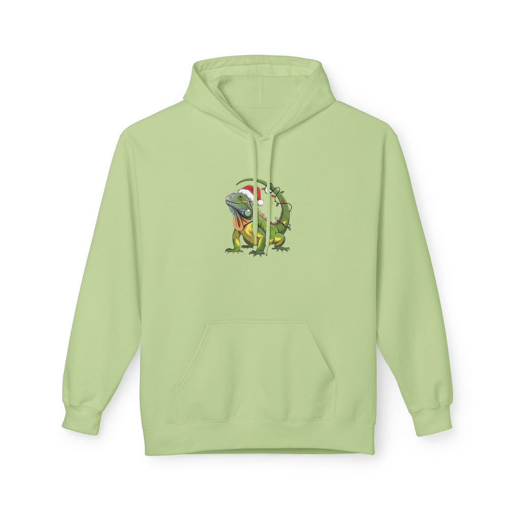Hoodie - Iguana Wrapped in Christmas Lights Design