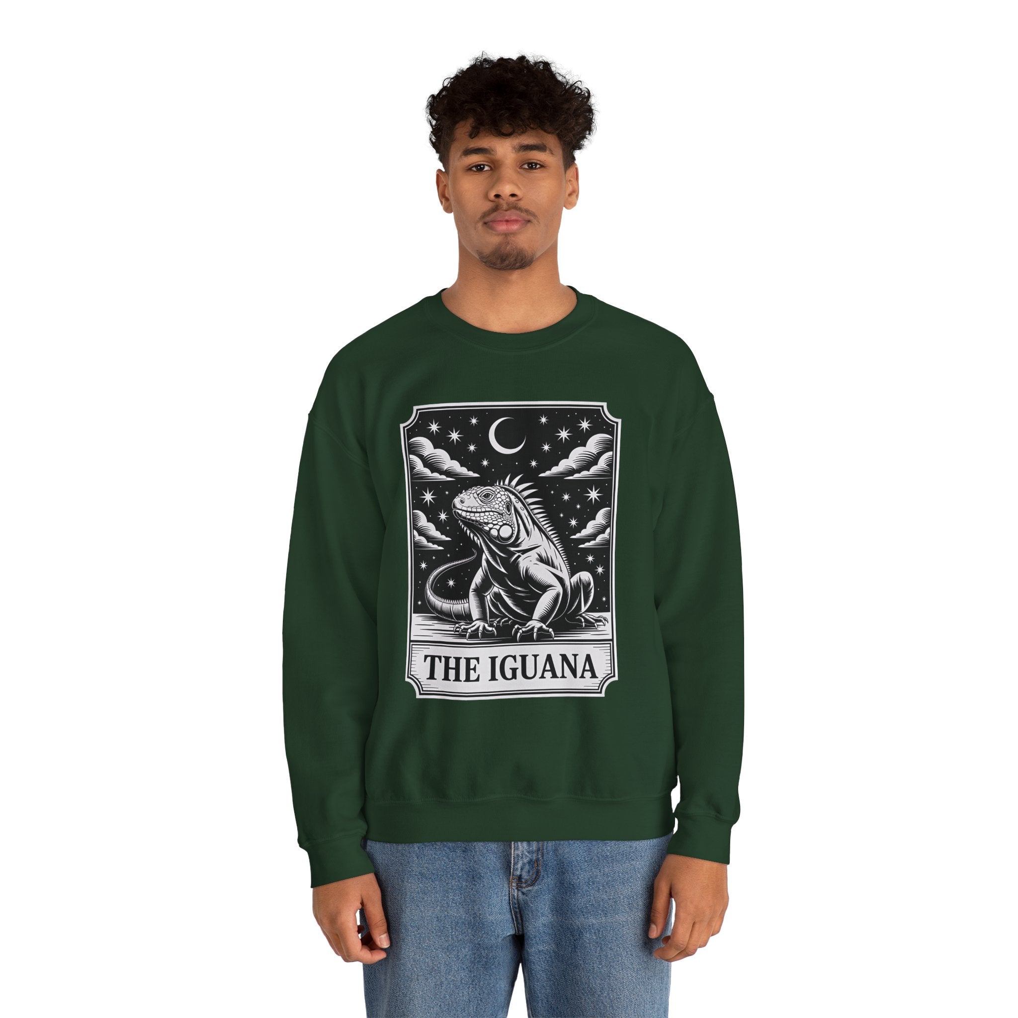 The Iguana Vintage Tarot Sweatshirt - Iguana Lover Sweatshirt