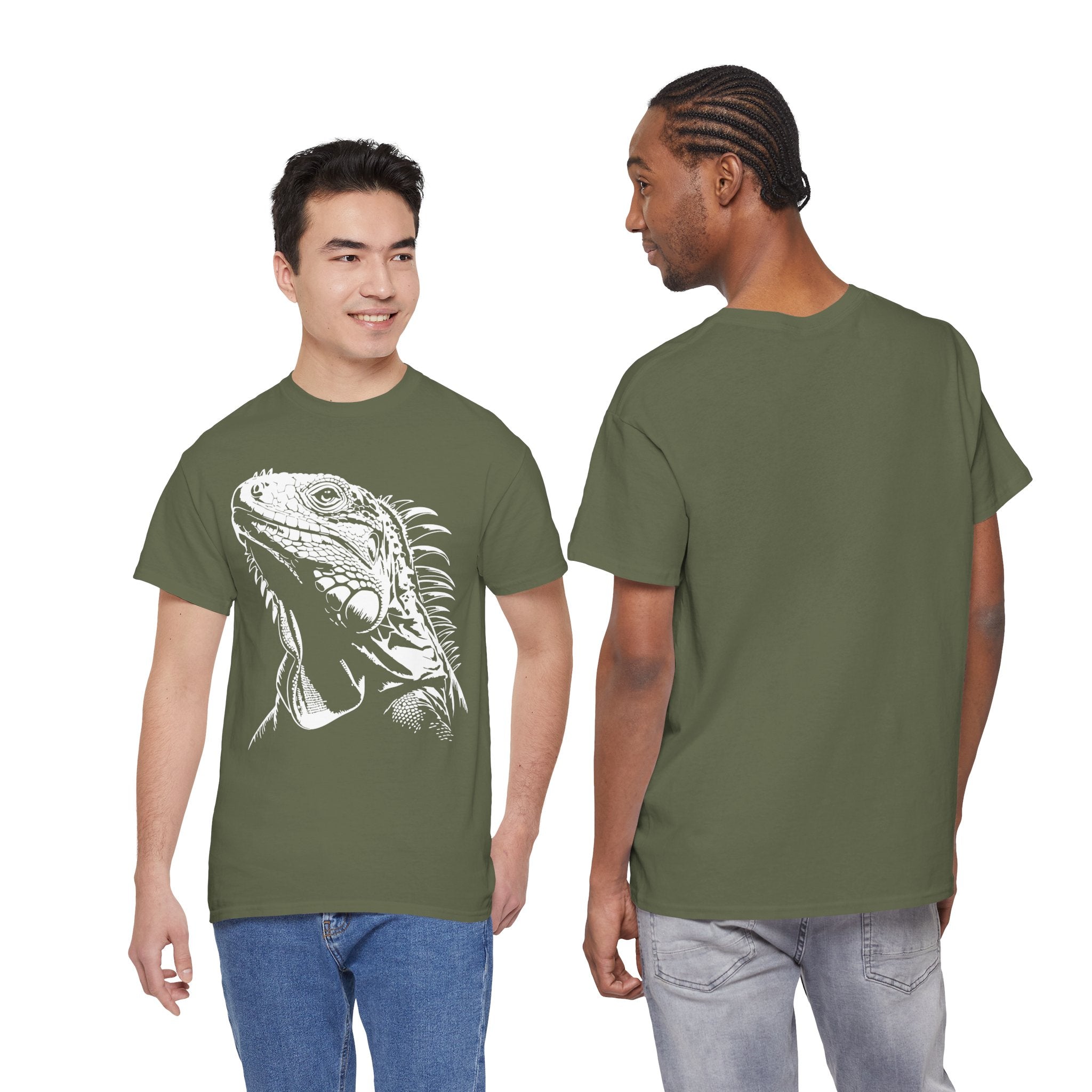 Iguana Line Art T-Shirt  - Iguana Lover T-Shirt