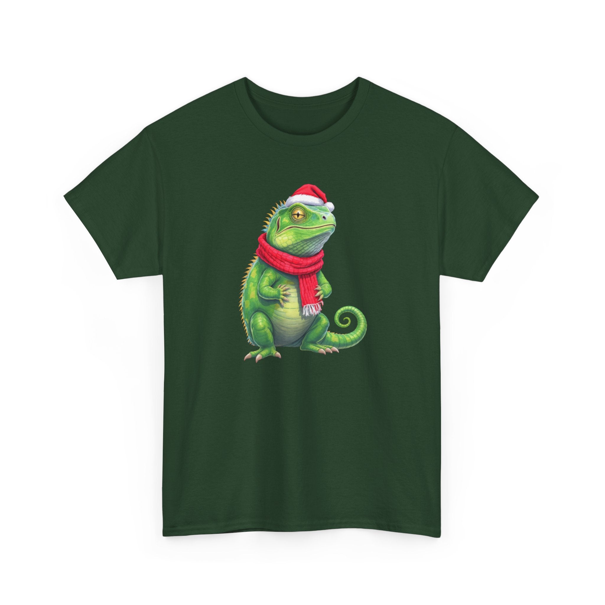 Iguana Christmas Tee — Festive Reptile Holiday Shirt