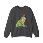 Iguana Reindeer Antlers Sweatshirt