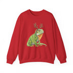 Iguana Reindeer Antlers Sweatshirt