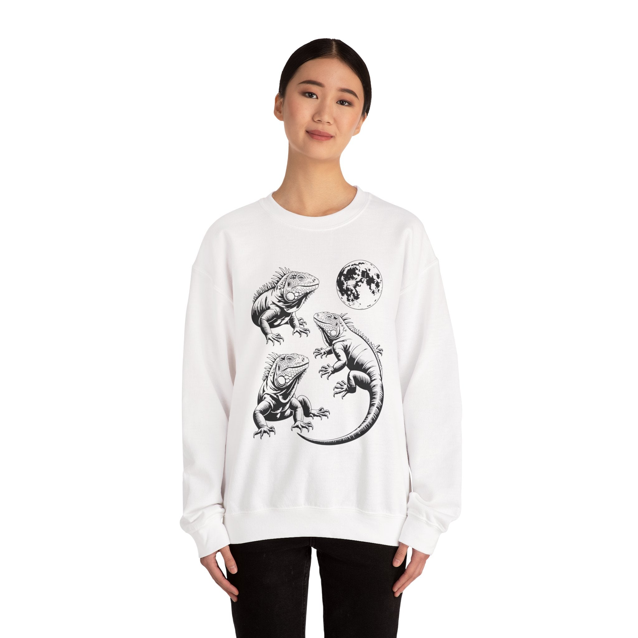 Iguana Line Art Sweatshirt - Iguana Lover Sweatshirt
