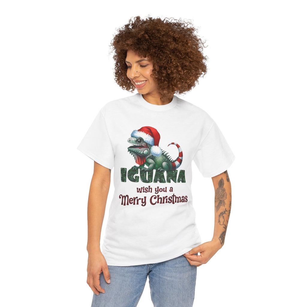 Iguana Wishes You a Merry Christmas Tee