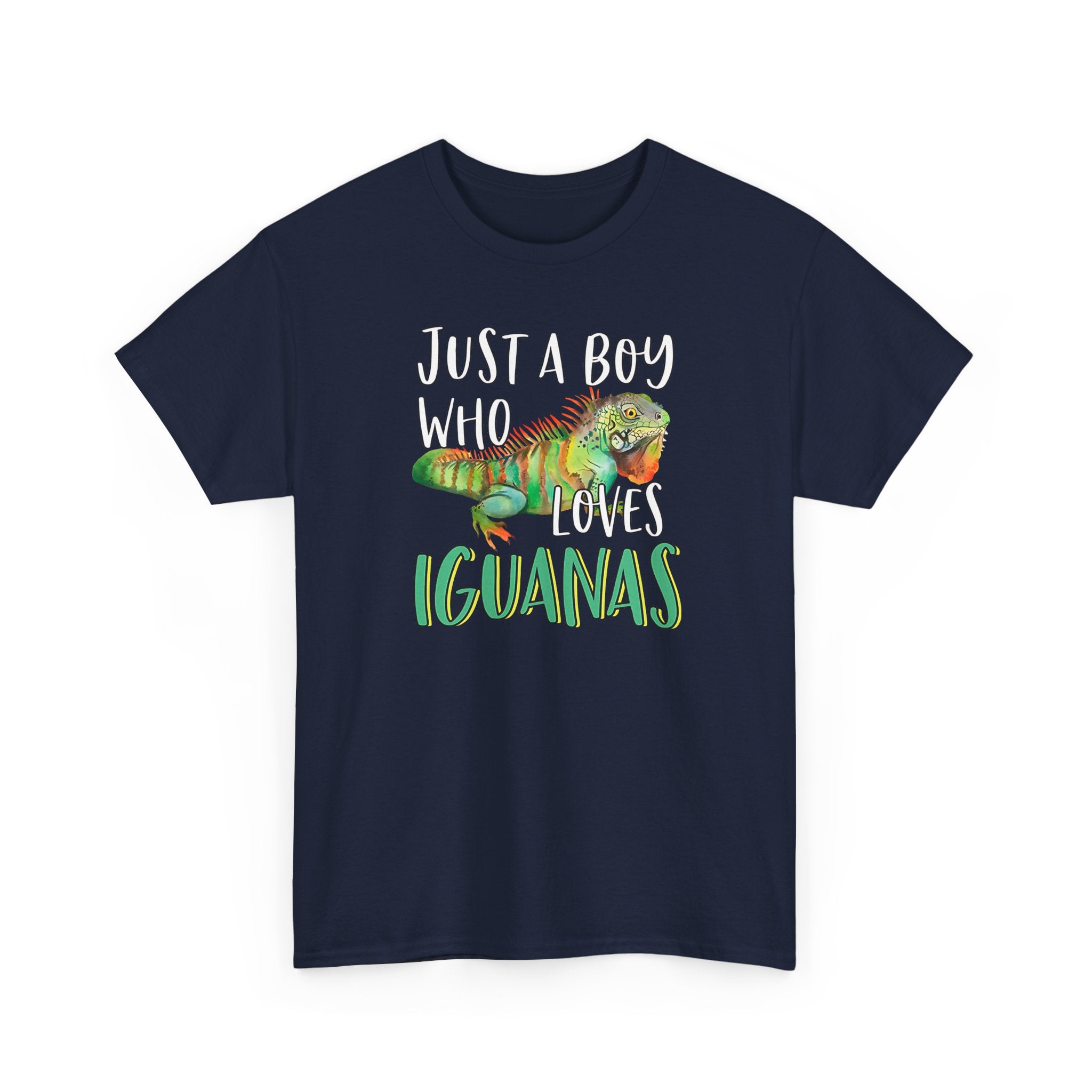 "Just A Boy Who Loves Iguanas" T-Shirt - Iguana Lover T-Shirt