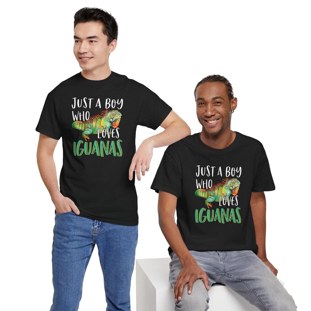 "Just A Boy Who Loves Iguanas" T-Shirt - Iguana Lover T-Shirt