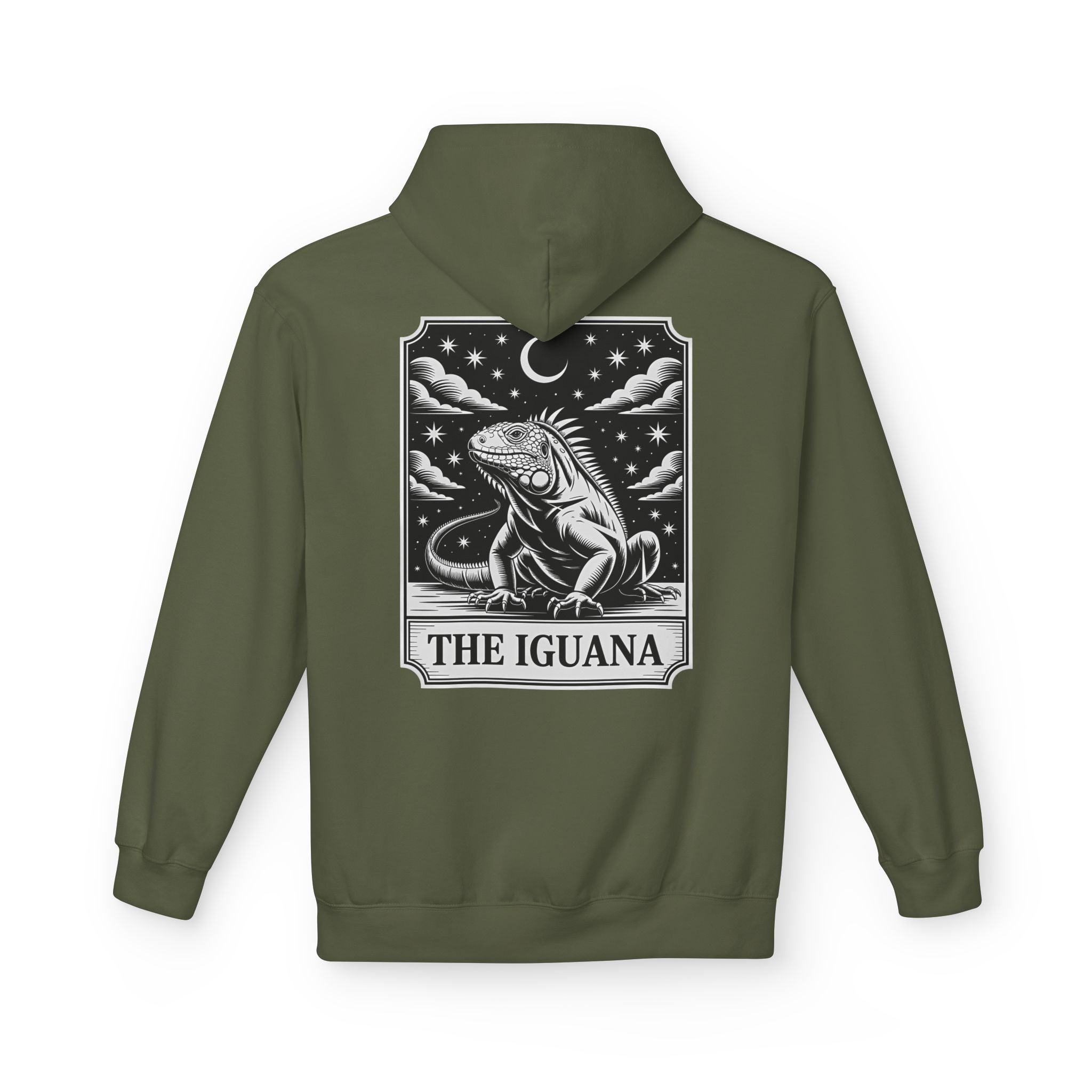 The Iguana Vintage Tarot Hoodie - Iguana Lover Hoodie