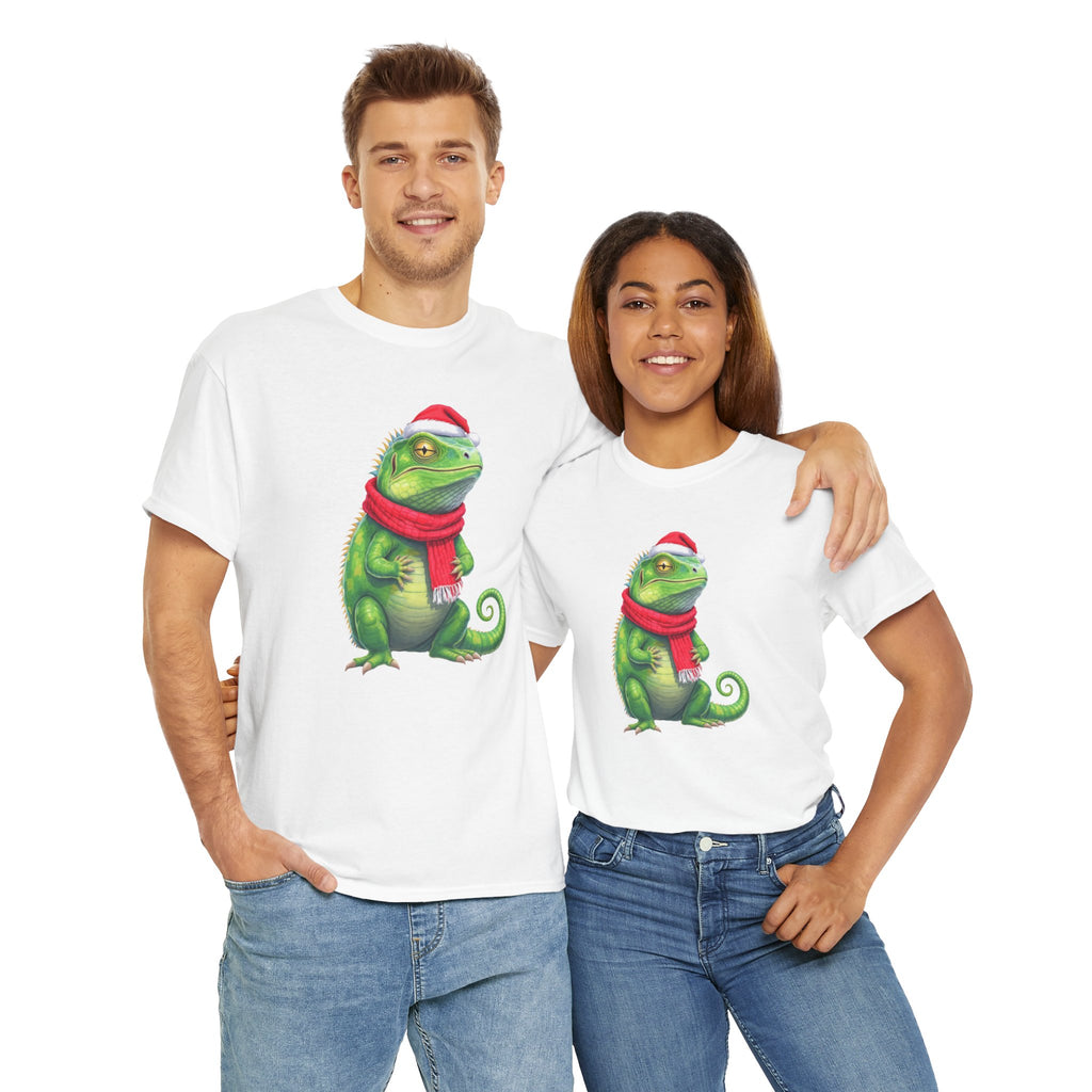 Iguana Christmas Tee — Festive Reptile Holiday Shirt