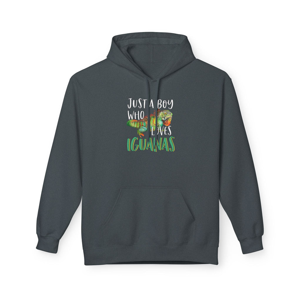 “Just A Boy Who Loves Iguanas" Hoodie - Iguana Lover Hoodie