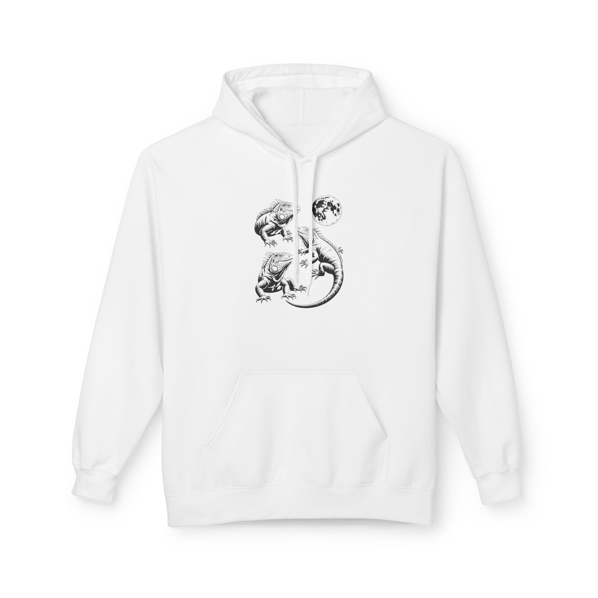 Iguana Line Art Hoodie - Iguana Lover Hoodie