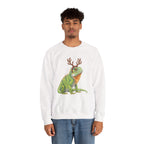 Iguana Reindeer Antlers Sweatshirt