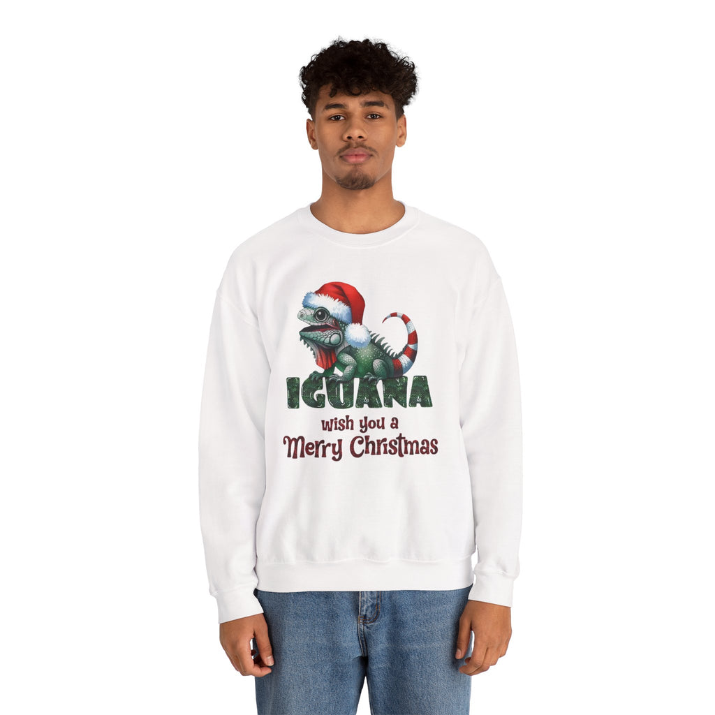 Iguana Wishes You a Merry Christmas Sweatshirt