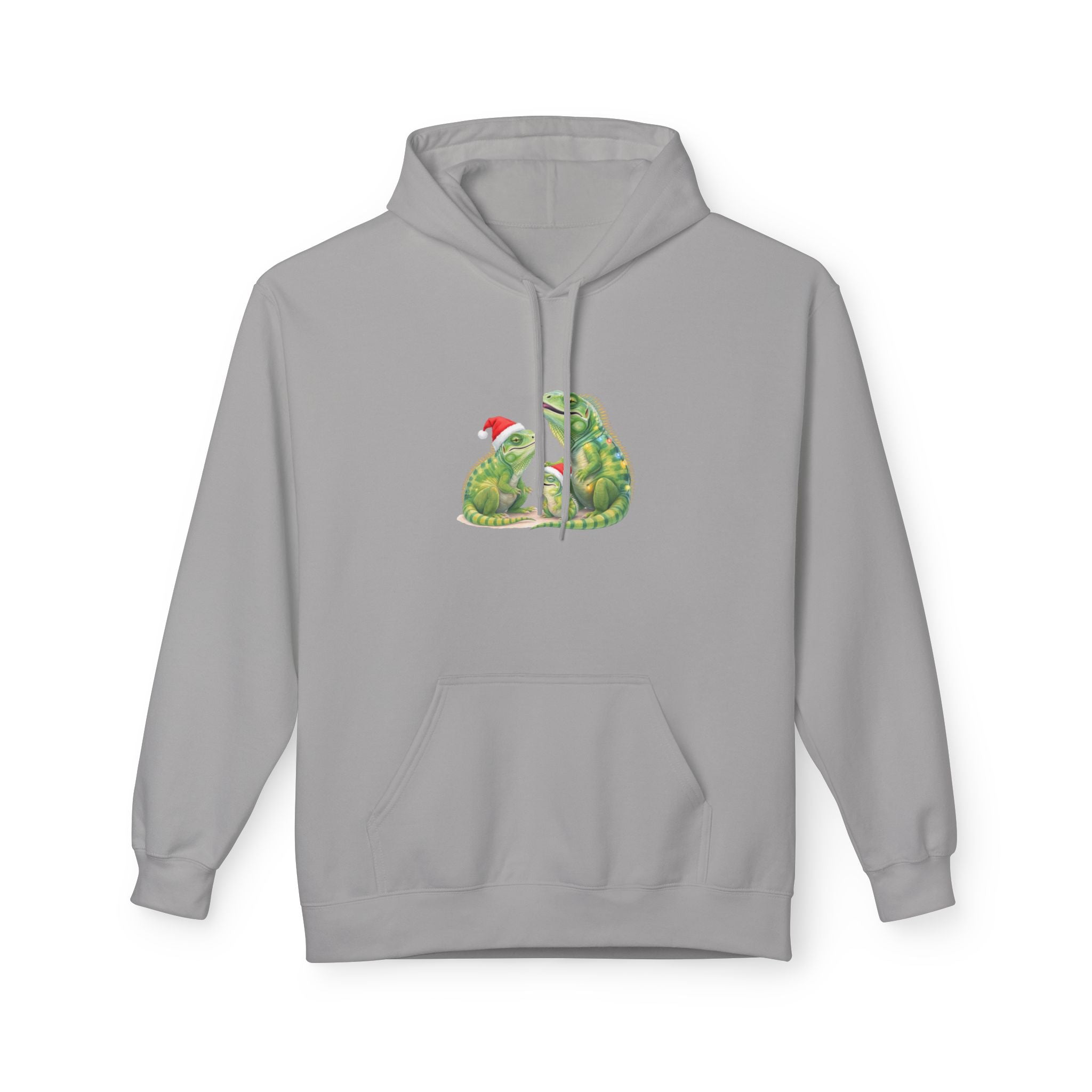 Iguana Family Christmas Hoodie — Reptile Lover Holiday Sweatshirt