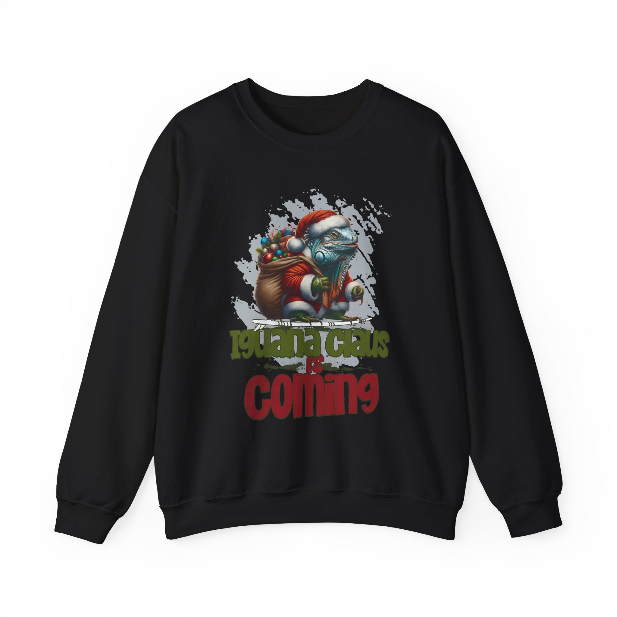 Iguana Claus Is Coming Christmas Sweatshirt
