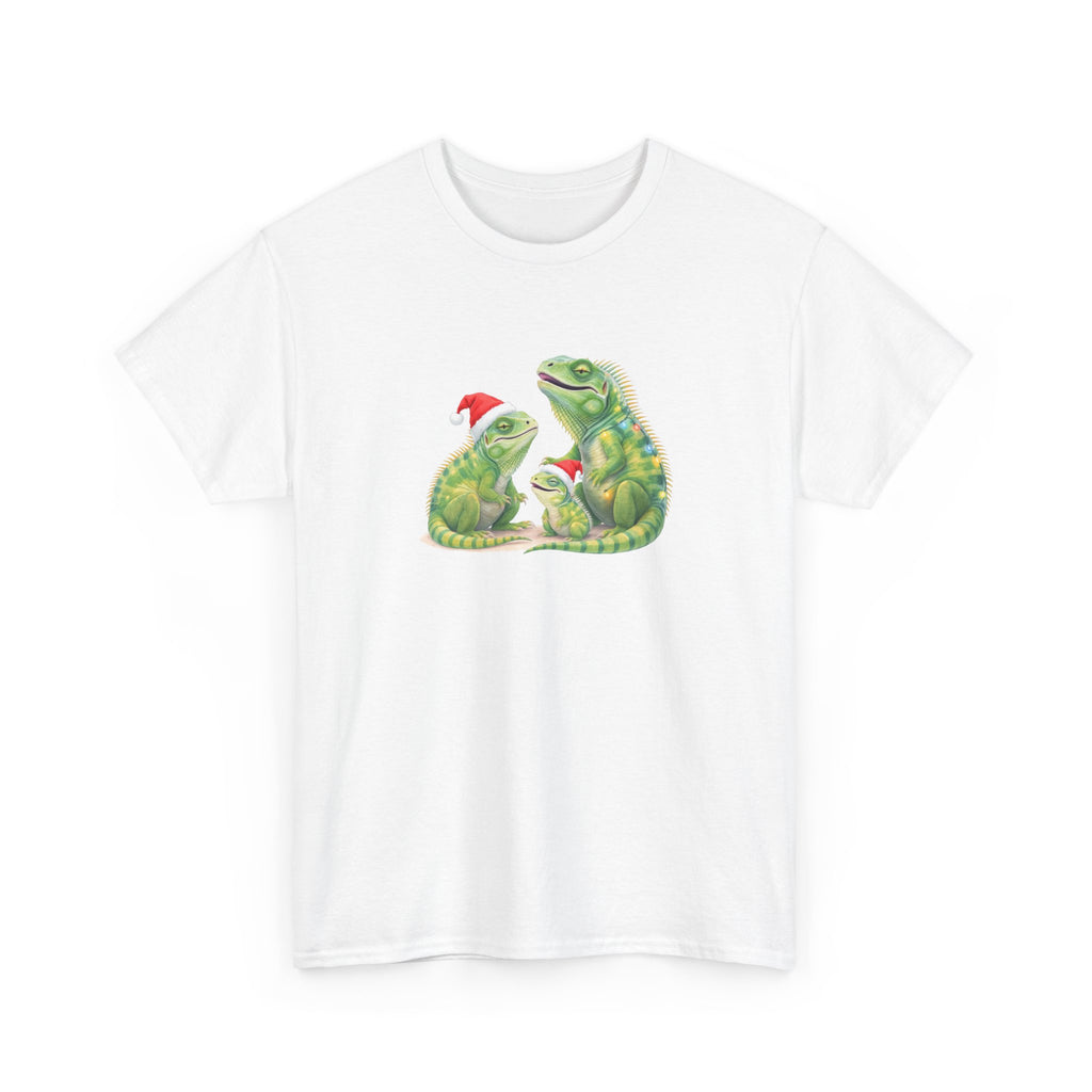 Iguana Famliy Christmas Tee