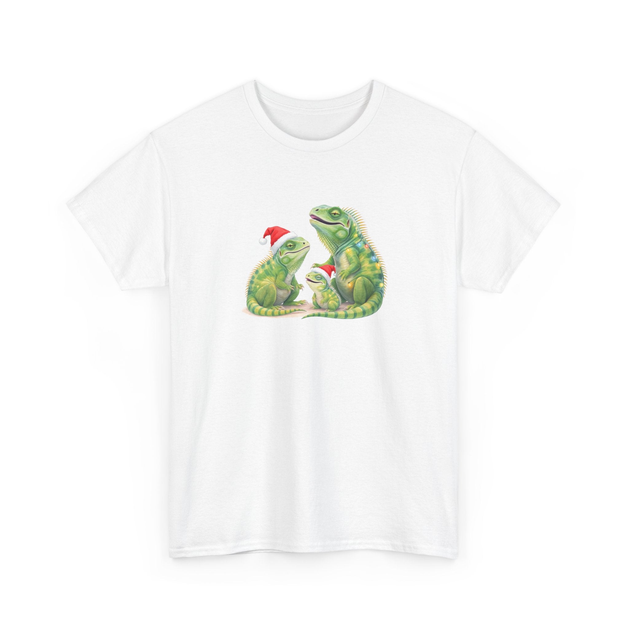 Iguana Famliy Christmas Tee