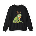 Iguana Reindeer Antlers Sweatshirt