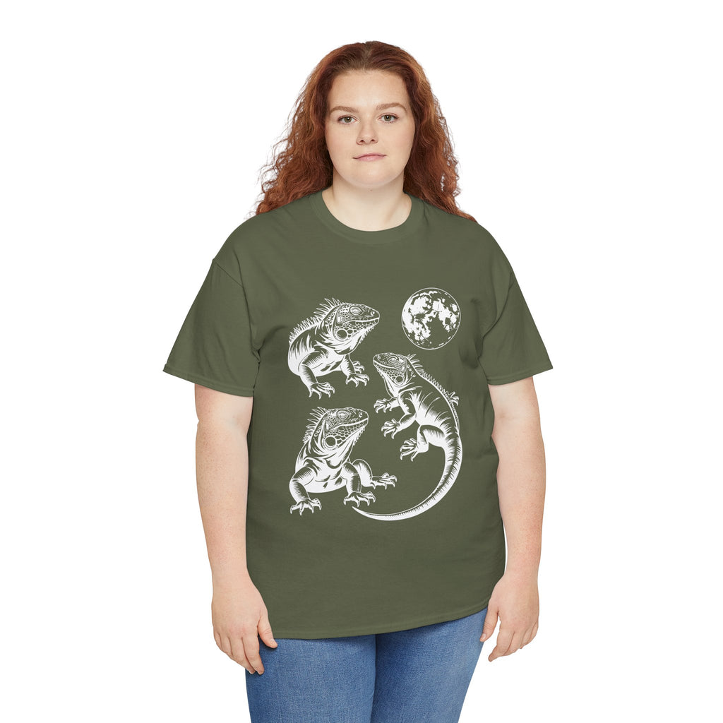 Iguana Line Art T-Shirt - Iguana Lover T-Shirt