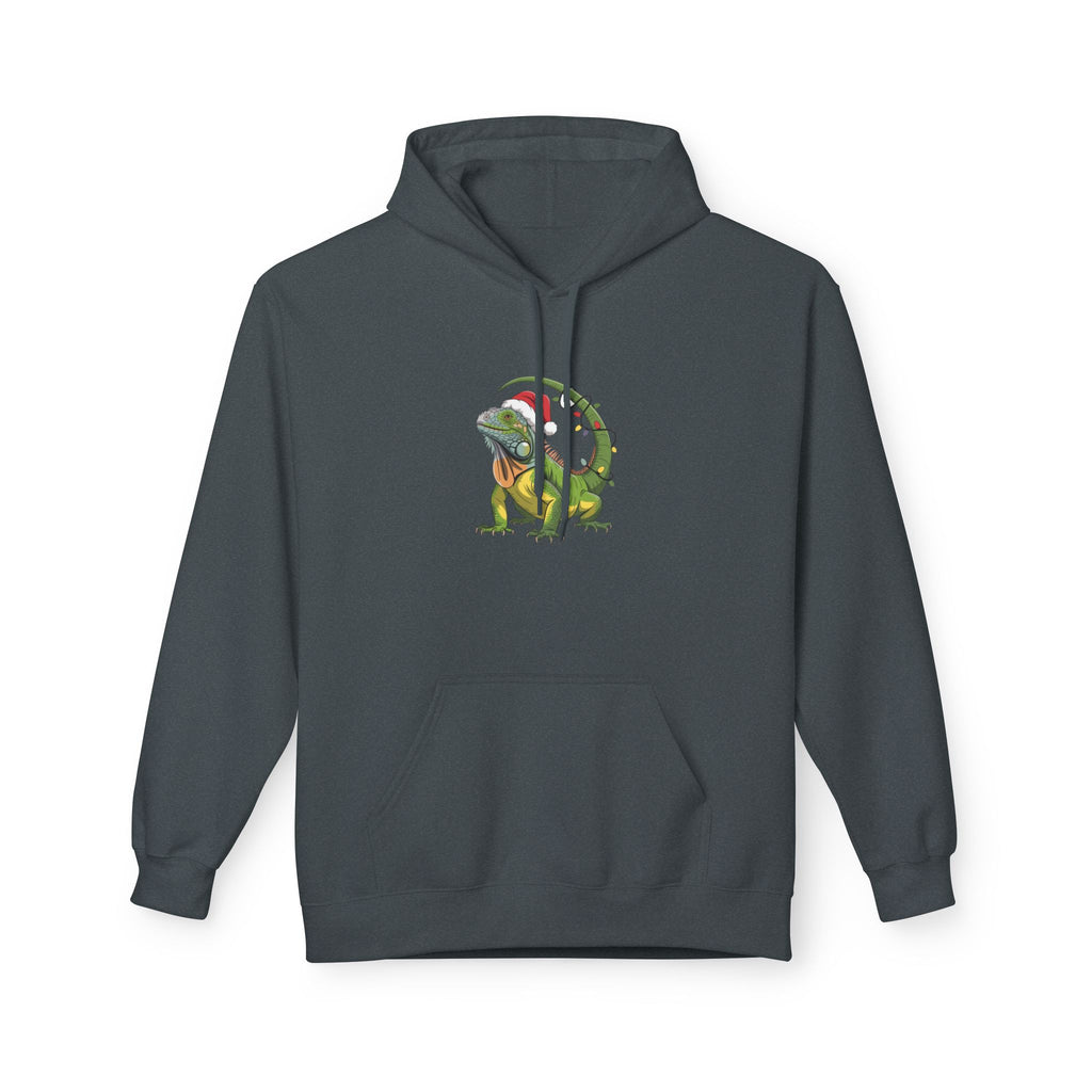Hoodie - Iguana Wrapped in Christmas Lights Design