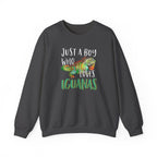“Just A Boy Who Loves Iguanas" Sweatshirt  - Iguana Lover Sweatshirt