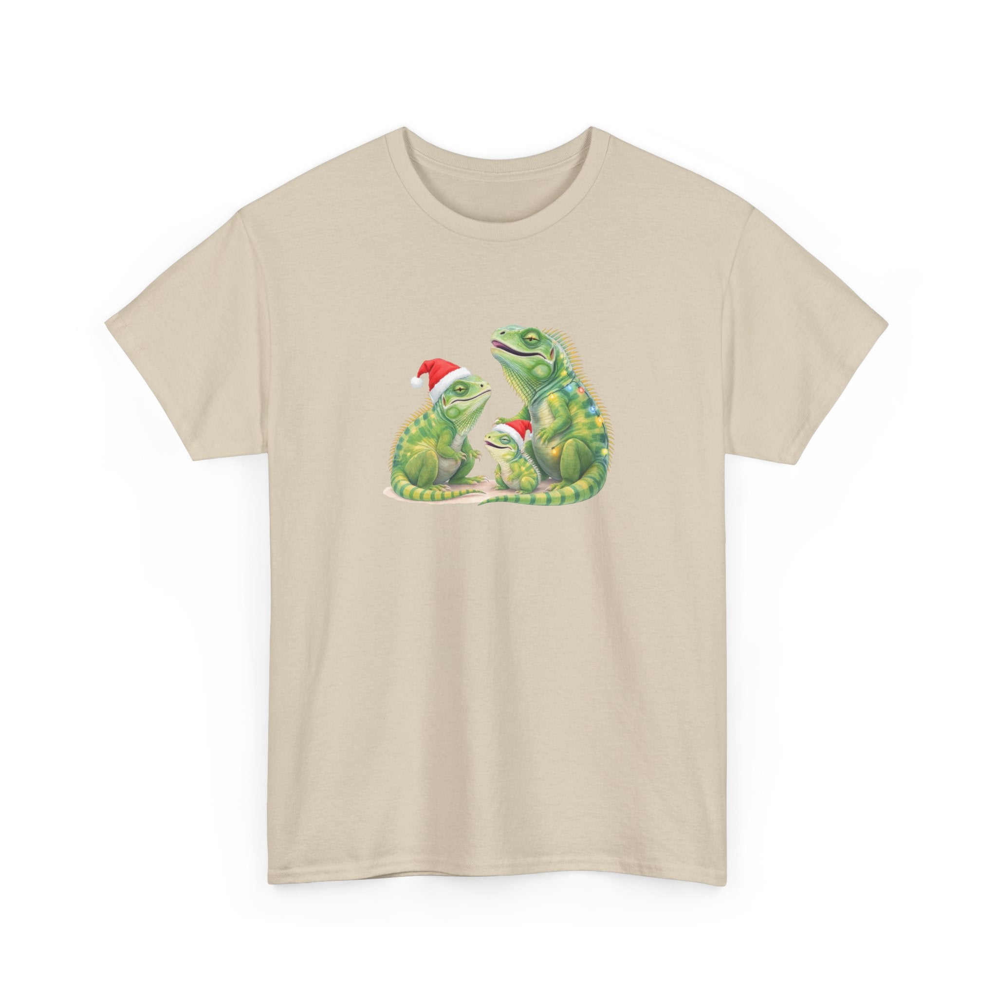 Iguana Famliy Christmas Tee