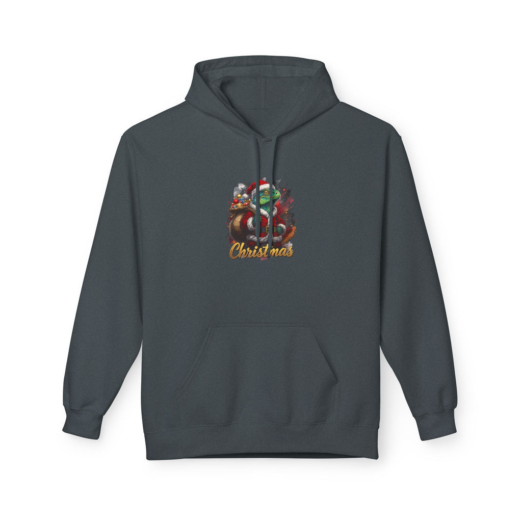 Iguana Santa Hoodie — Christmas Reptile Lover Holiday Sweatshirt