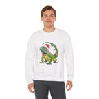 Sweatshirt - Iguana Wrapped in Christmas Lights Design