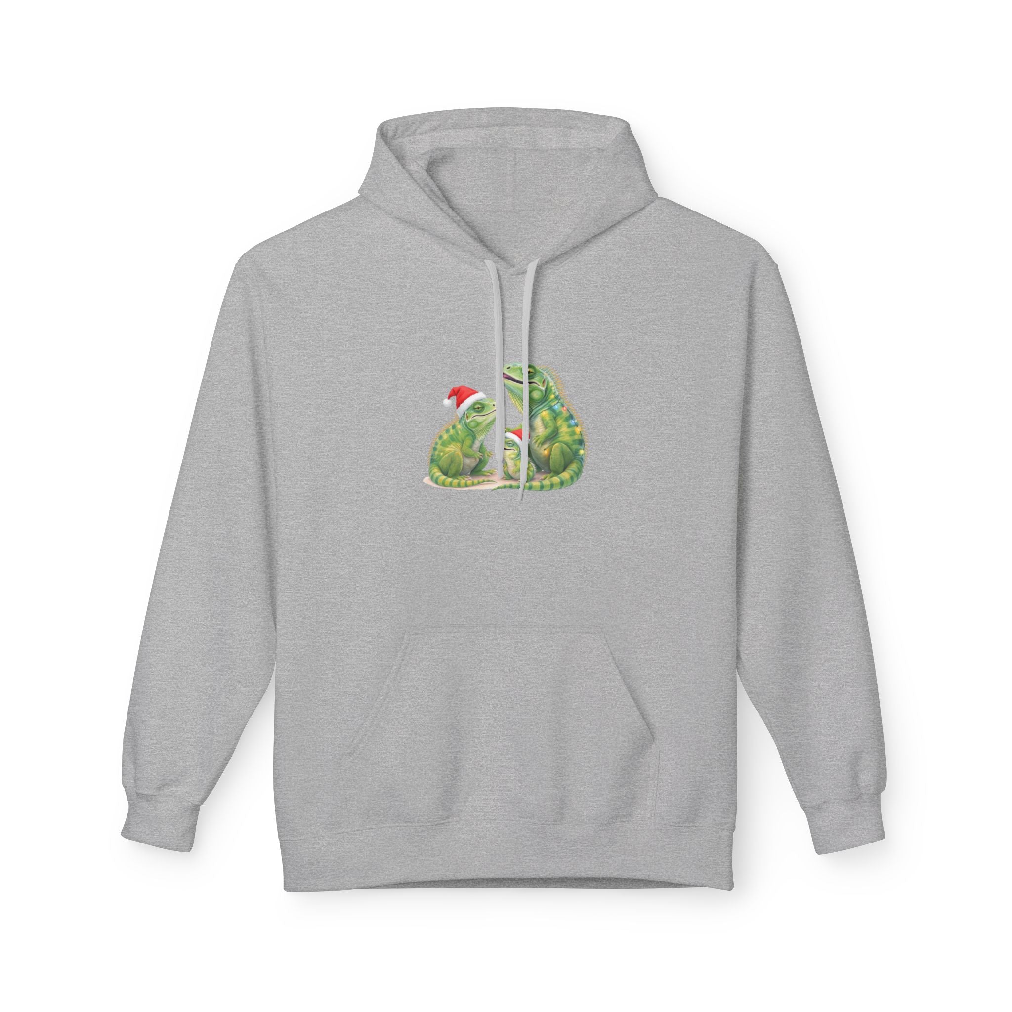 Iguana Family Christmas Hoodie — Reptile Lover Holiday Sweatshirt