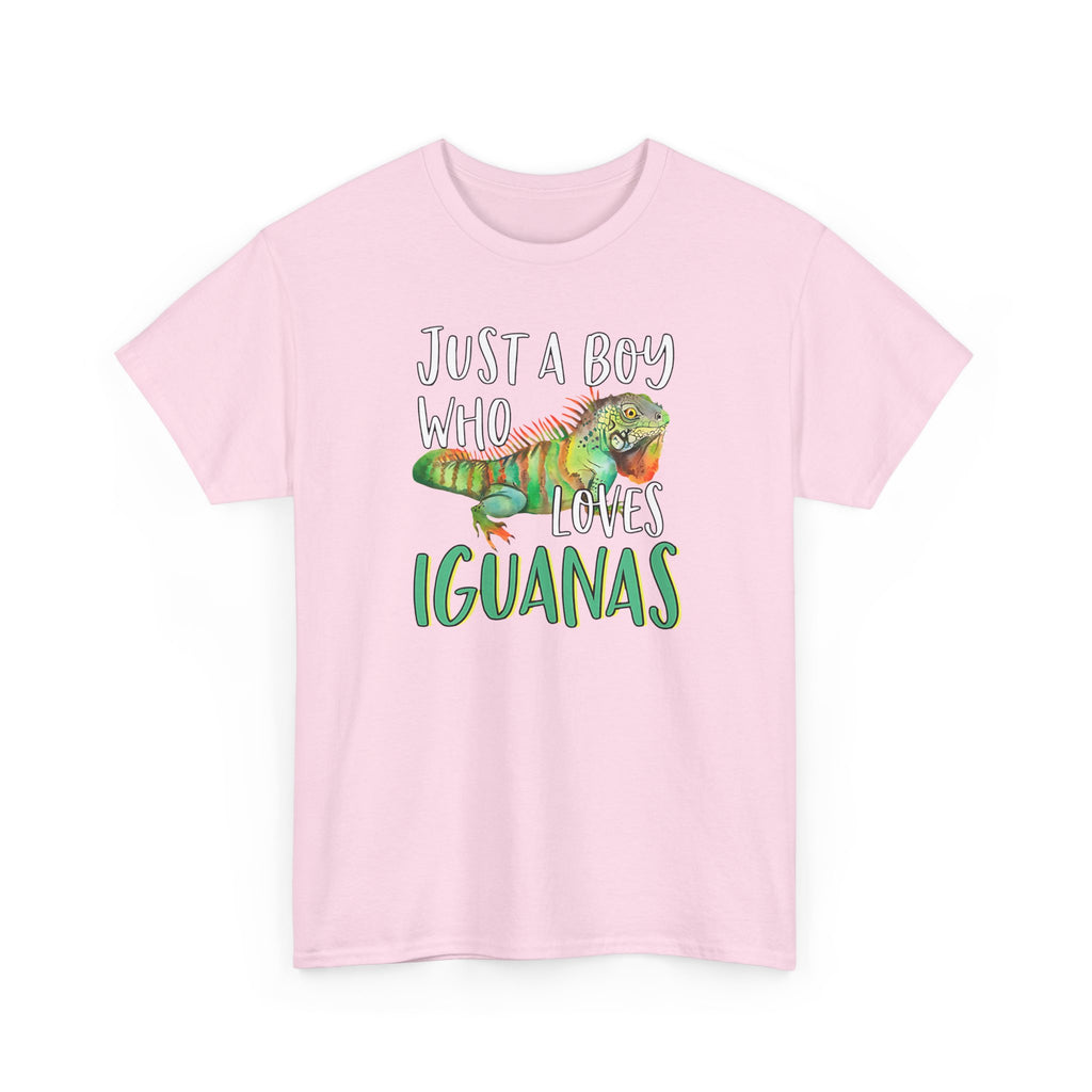 "Just A Boy Who Loves Iguanas" T-Shirt - Iguana Lover T-Shirt