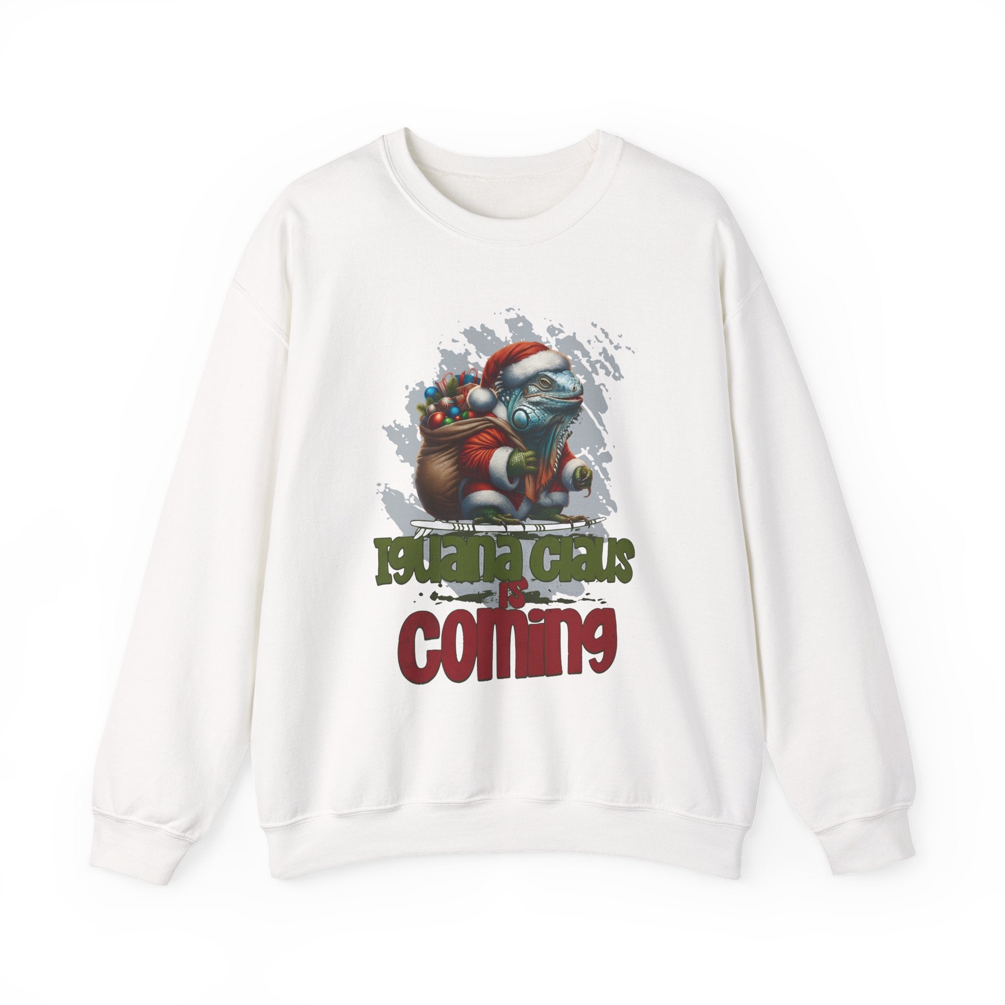 Iguana Claus Is Coming Christmas Sweatshirt