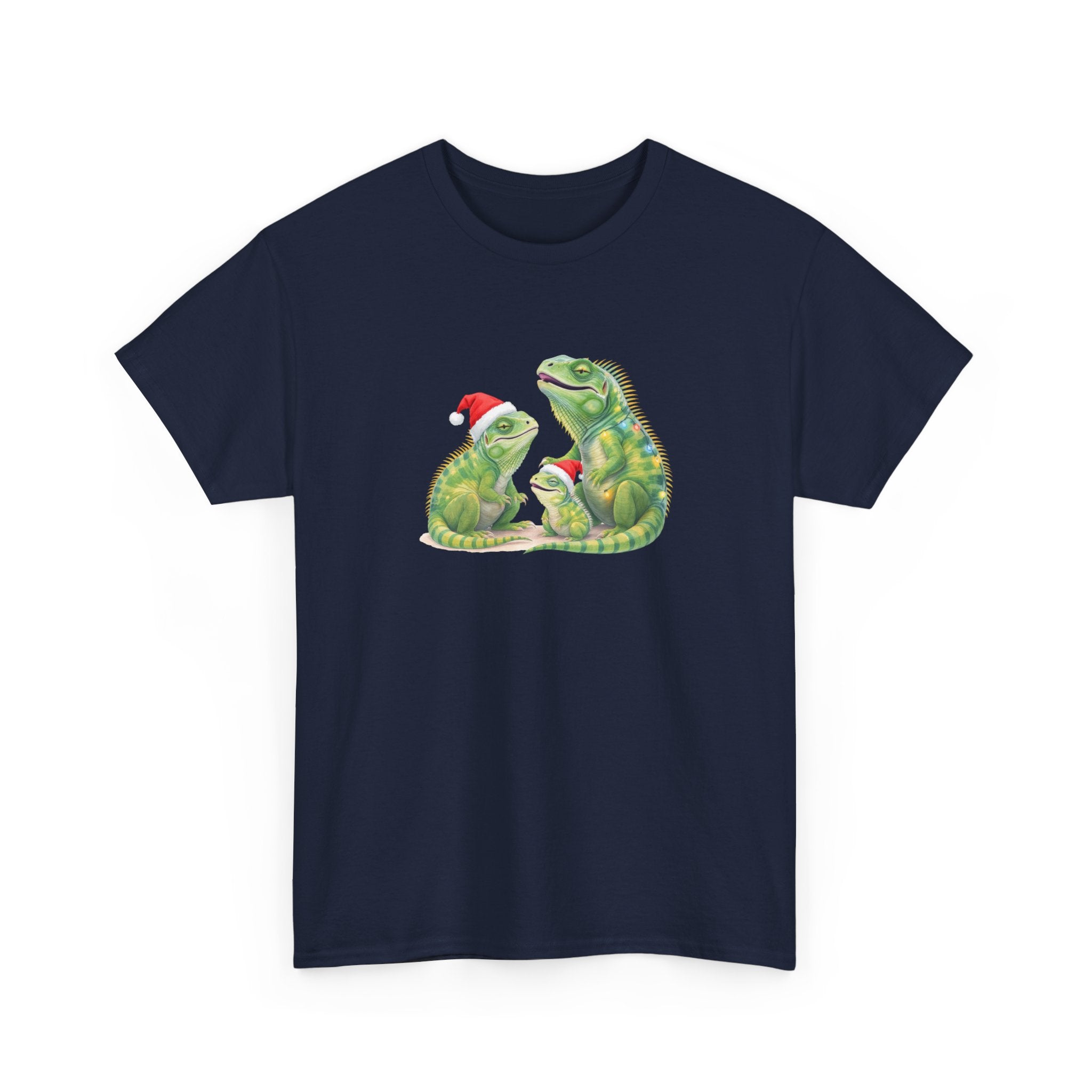 Iguana Famliy Christmas Tee