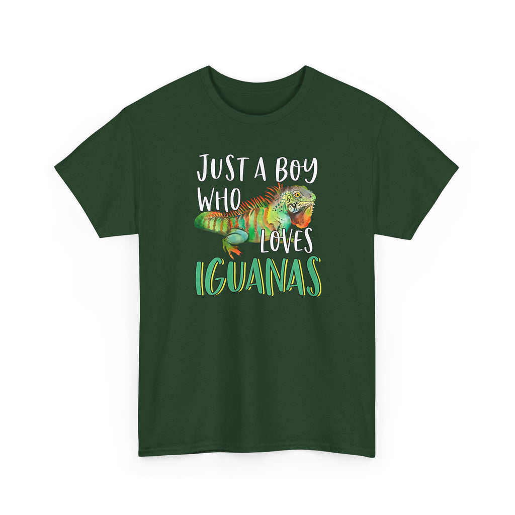 "Just A Boy Who Loves Iguanas" T-Shirt - Iguana Lover T-Shirt