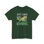 "Just A Boy Who Loves Iguanas" T-Shirt - Iguana Lover T-Shirt