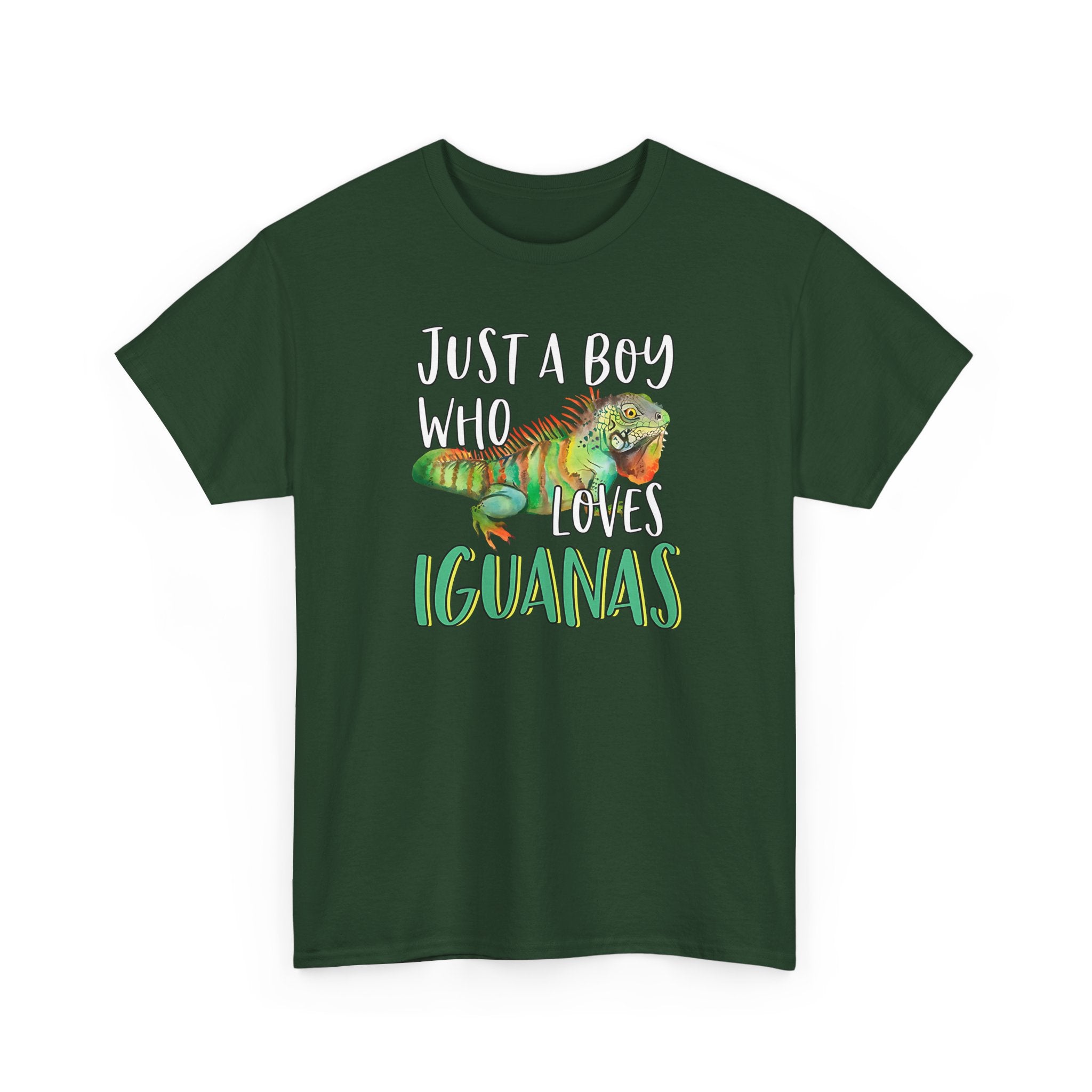 "Just A Boy Who Loves Iguanas" T-Shirt - Iguana Lover T-Shirt