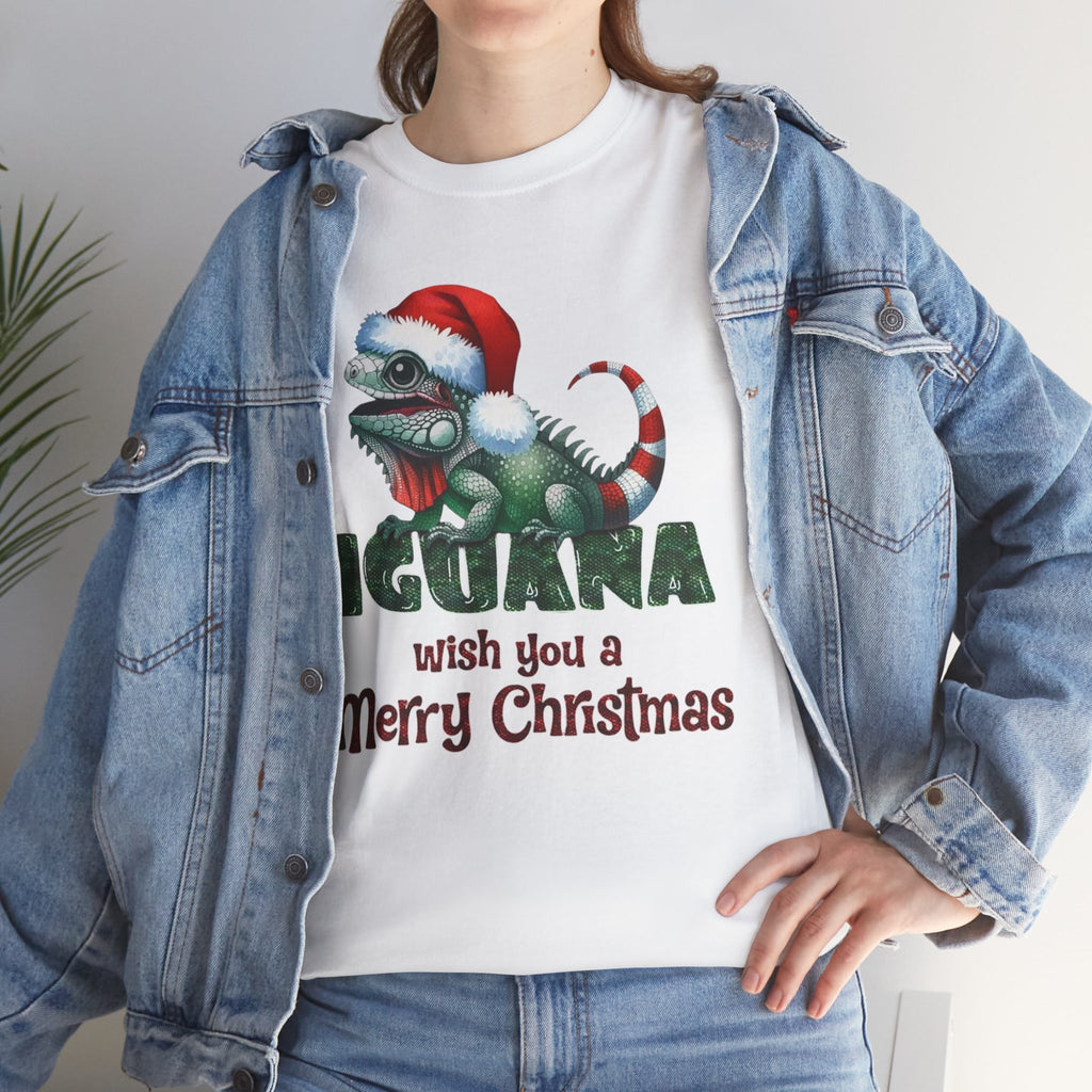 Iguana Wishes You a Merry Christmas Tee