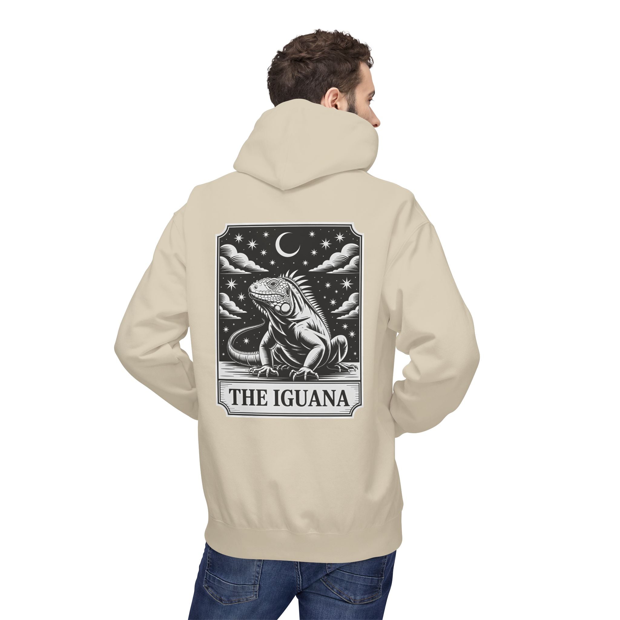 The Iguana Vintage Tarot Hoodie - Iguana Lover Hoodie